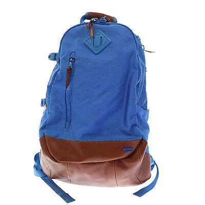 VISVIM Ballistic 20L Cordura Nylon Cow Leather Backpack Rucksack Blue • $646.50