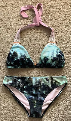 £33.03 • Buy Ted Baker Of London Tropical Themed Bikini Size 4 US 10-12 Preown NICE!!
