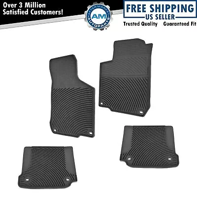 OEM Monster Molded Rubber Floor Mats For VW Volkswagen Jetta W/ Oval Clips • $144.25