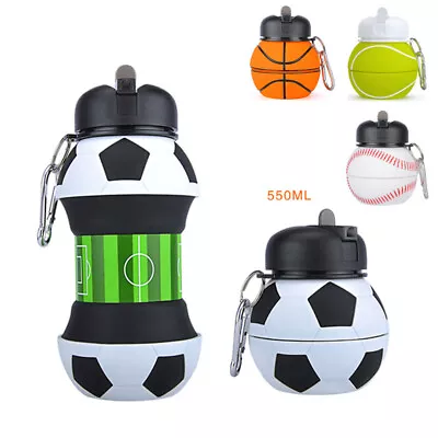 Outdoor Sports Water Bottle Household Silicone Folding Cup Creative Student Wate • $24.99