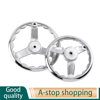 3  - 8  Round Iron Hand Wheel For Milling Machine Lathe Chrome Plated Handwheel • $7.55
