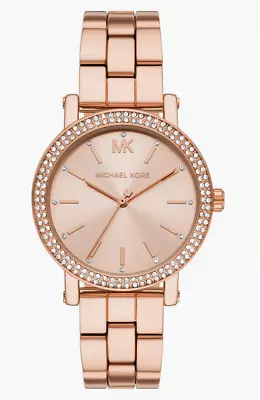 Michael Kors Corey Two-Tone Bracelet Watch 38mm In Rose Gold • $239