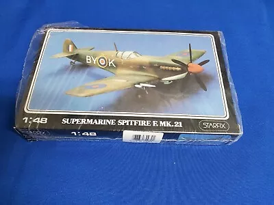 Vintage Starfix Supermarine Spitfire F. MK.21 Airplane 1/48 Model Kit #709/03 • $12.75