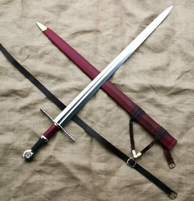 Beautiful Game Of Thrones Custom Handmade Viking Sword With Wood Scabbard  • $295