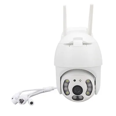 Wireless Webcam Dual Light 3MP IP66 360°Rotation Wall Mounted Remote Monitor AC • £15.83