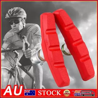 Bike V Brake Pads Shoes Blocks Silent Bike Braking Blocks Bicycle Accessories • $8.79