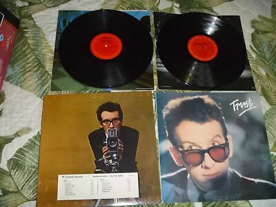 LOT 2 VINYL LP ALBUM ELVIS COSTELLO 80s NEW WAVE ROCK TRUST THIS YEARS MODEL VG+ • $16.99