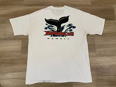 Vintage 90s Crazy Shirts Men's T-Shirt 2XL Maui Hawaii Whale Single Stitch USA • $23.77