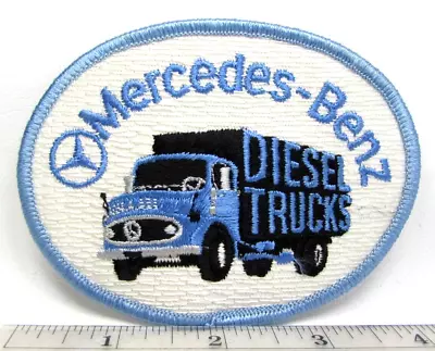 Vintage Mercedes Benz Diesel Trucks Jacket Patch Heavy Duty Trucking Trucker • $12.99