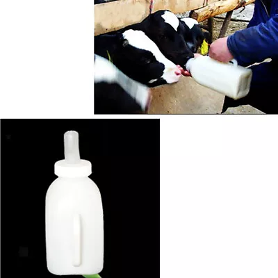 Easy Speedy Feeder Calf Milk Bottle Calving Rearing Drinker Feeding Dairy 1L • £9.07