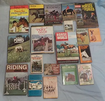 22 HORSE AND PONY BOOKS FOR AVID READER / ENTREPRENEURIAL (see Description) • £70