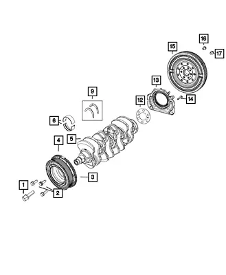 Genuine Mopar Crankshaft Target Wheel 4893235AB • $68