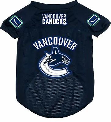 Vancouver Canucks Dog Cat Mesh Hockey Jersey Large • $17.95