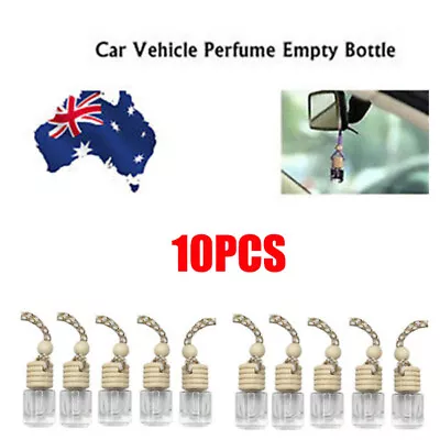 $19.88 • Buy 10PCS Car Hanging Diffuser Air Freshener Perfume Empty Bottle DIY Container AU