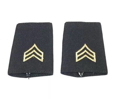 SMALL SET Of US ARMY SERGEANT SGT E-5 EPAULET SHOULDER BOARDS ASU UNIFORM DRESS • $9.95