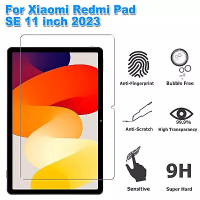 For Xiaomi Redmi Pad SE 11 Inch 2023 Clear 9H Tempered Glass Screen Protector • $20.98