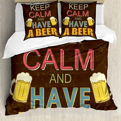 Keep Calm Duvet Cover Have A Beer Vintage • £29.99