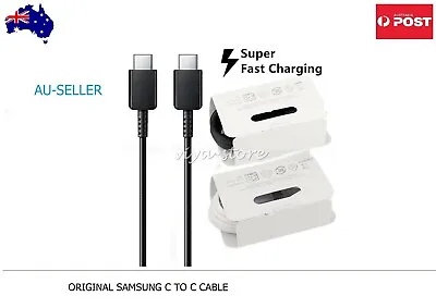 Samsung  Genuine Original Super Fast Charging USB C To C Cable (1M) • $8.99