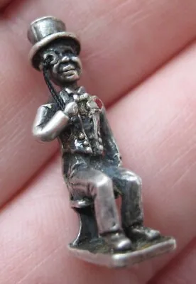VTG Sterling CHARLIE McCARTHY Silver Charm Ventriloquist Dummy Head Moves • $28