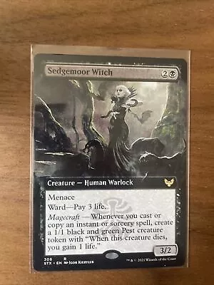 MTG - STX - Sedgemoor Witch (Extended Art) Near Mint #306 • £5