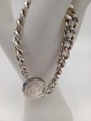 Sterling Silver 925 Talisman SOS Curb Chain Bracelet Medical Alert Emergency  • £16