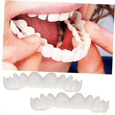 Fake Teeth Denture Teeth Temporary Snap On Veneers Cover The Imperfect Teeth  • $15.84