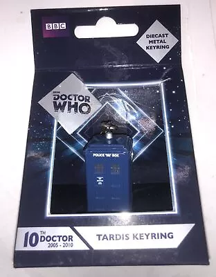 NOS 2012 Dr Doctor Who TARDIS Diecast Metal Keyring - Key Ring Keychain • £18.99