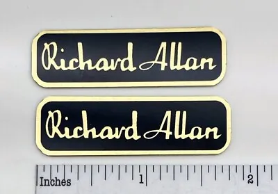 Richard Allan Speaker Badge Logo Emblem Custom Made Aluminum PAIR  • $9.95