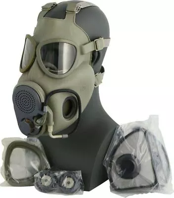 Czech Military M10M Premium NBC Gas Mask Respirator W/Filters Drinking Tube • $59.99