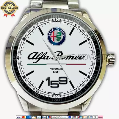 $24.99 • Buy Alfa Romeo 159 Logo AR12 Quartz Watch Stainless Steel Wristwatches