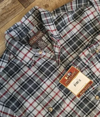 NEW Tags MOOSE CREEK Heavyweight Original Classic Flannel Shirt Men L Tall #347 • $29.99