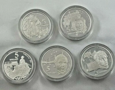 $225 • Buy 1995 Colonial Australia RAM Sterling Silver  Masterpieces In Silver Set 5 Oz's