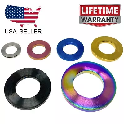 M5 M6 M7 M8 M10 Titanium Flat Washer Anodized Color DIN 125A Aerospace Grade 5 • $3.25