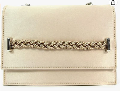 £21.99 • Buy Lunar Confetti Clutch Bag Handbag In Champagne Colour - NEW