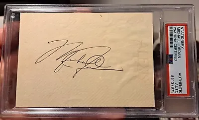Michael Jordan Cut Auto Autograph Signed PSA See Photos For Condition Of Paper • $3000