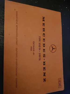 1963 Mercedes Benz 250SL 280sl W113 Chassis Parts Catalog Manual Rare Original. • $429.53