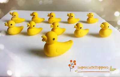 Little Ducks And Mummy Duck(10+1) Handmade Edible Cake Toppers Decoration • £6.99