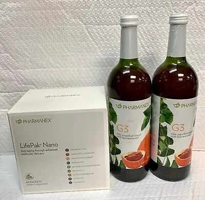 Nu Skin NuSkin Pharmanex LifePak Nano 60 Packets + G3 Juice 2 Bottles 750ml Per • $196.50