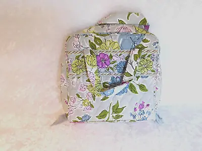 Vera Bradley Watercolor Travel Tech Organizer Bag Mesh Pockets Nice Used • $8.95