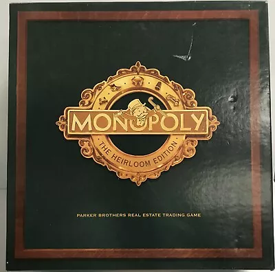 MONOPOLY Heirloom Edition Luxury Wood Box Open Box/Sealed 100% Complete 2000 • $79.99