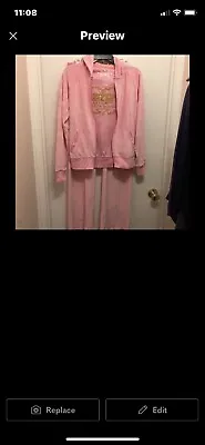 NWOT LIMITED EDITION PINK VS 2 Pc Velour Sweatsuit Size S • $110