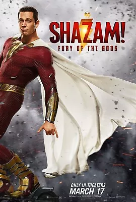 DC Shazam Fury Of The Gods  Original DS THEATER Movie Poster 27x40 D/S DC NICE • $15