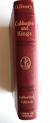 O. Henry 'Cabbages & Kings' Authorized Edition 1912 HC • $10