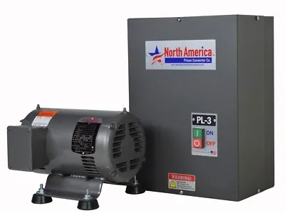 PL-3 Pro-Line 3HP Rotary Phase Converter - Built-In Starter Made In USA • $579