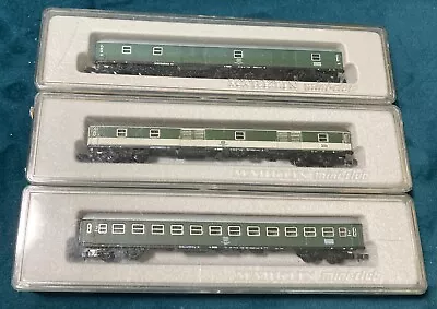 Z Scale Marklin Mini-Club Passenger Cars In Original Boxes 8711 8712 8722 • $60