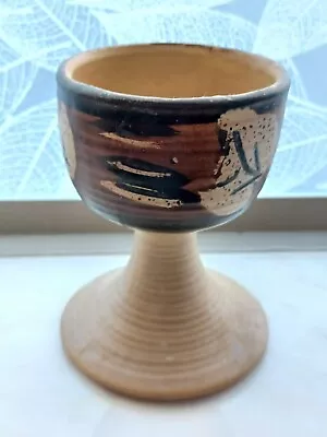 Vintage Pacific Stoneware Inc 1972 Pottery Goblets Signed B Welsh 4 3/4  Tall • $19.99