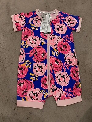 Bonds Baby Zippy Wondersuit Romper Beach Bouquet Floral Size 3 BNWT • $18