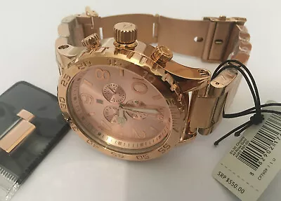 £160 • Buy Nixon Men's 51-30 All Rose Gold Stainless Steel Chronograph Watch