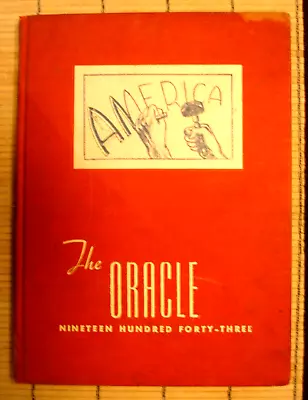 MALVERNE HIGH SCHOOL LONG ISLAND NEW YORK 1943 YEARBOOK--THE ORACLE/96 GLOSSY Pp • $8