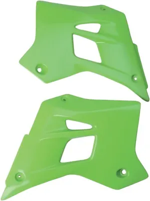 UFO Radiator Shrouds 05-12 KX Green For Kawasaki KDX200 1995-2008 KA02787026 • $53.15